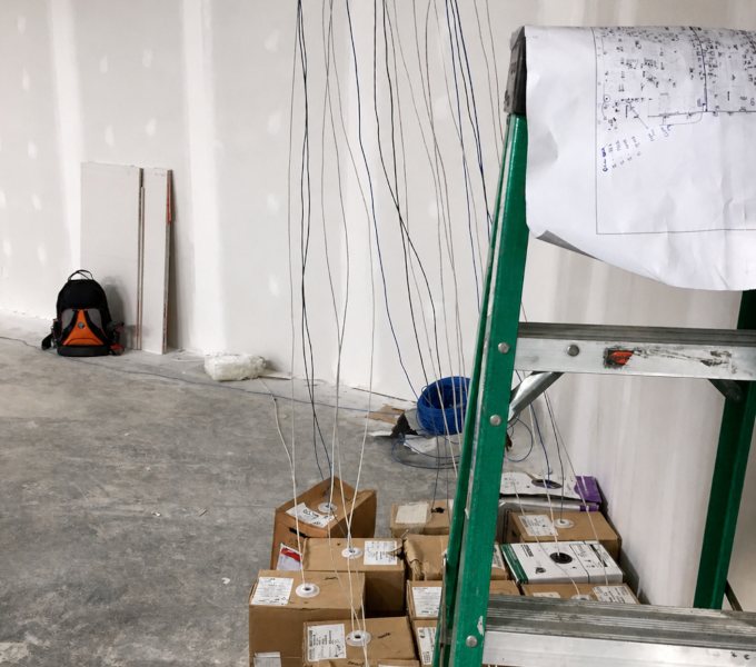 Cables Being Installed